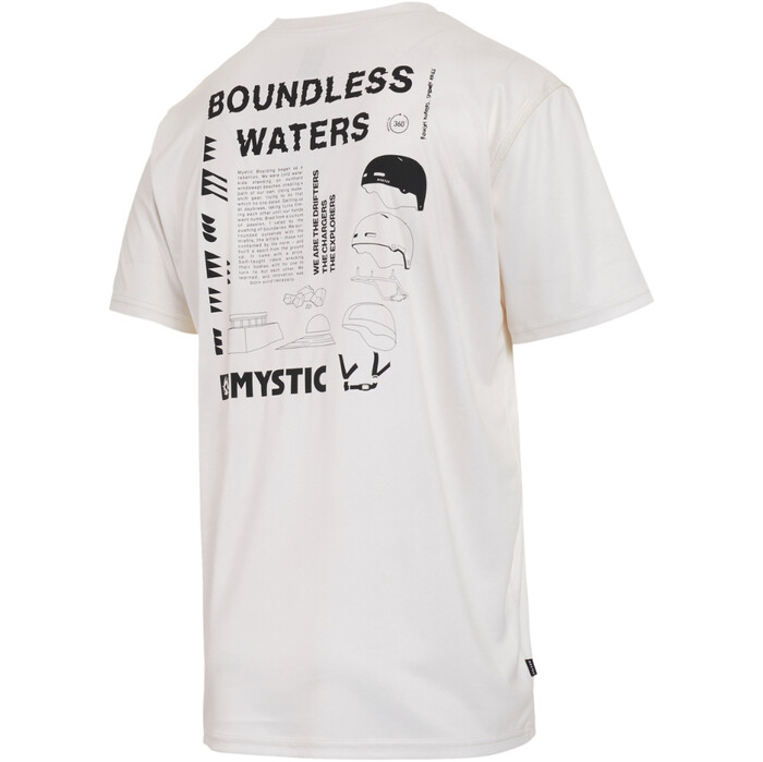 2024 Mystic Mnner Tactic Short Sleeve Loosefit Quickdry Top 35001.240156 - Off White